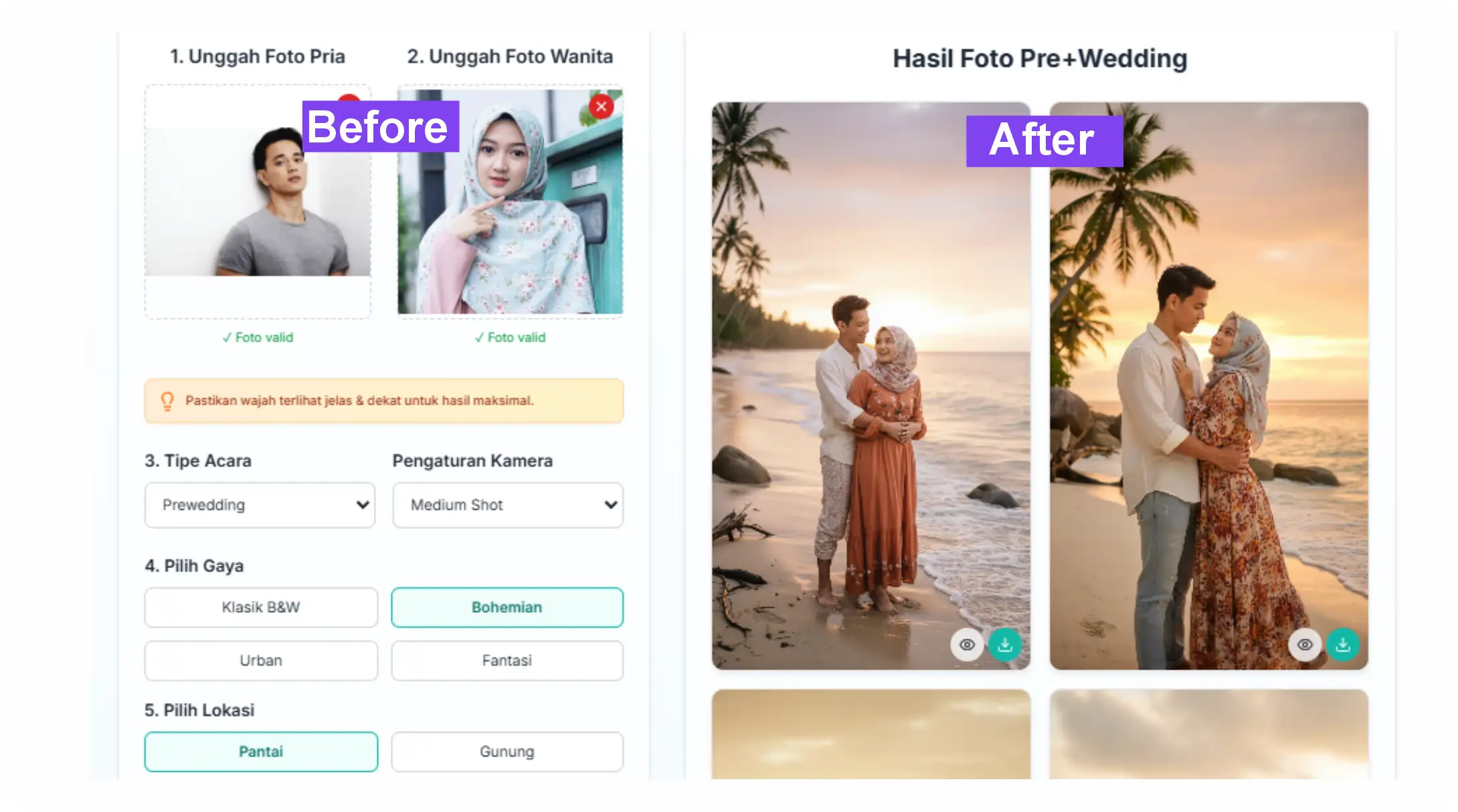 Fitur Wedding & Prewedding