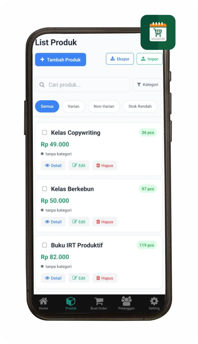 List Produk