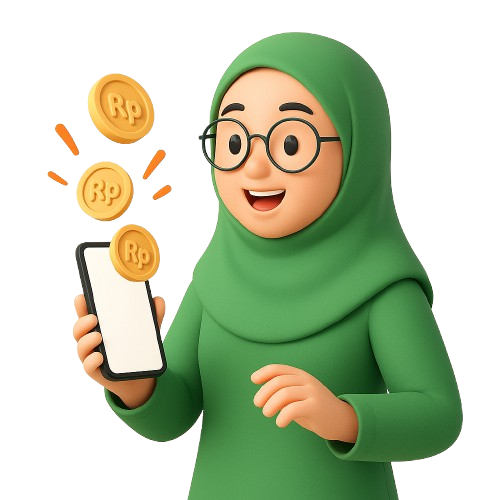 Ilustrasi wanita Catat Order